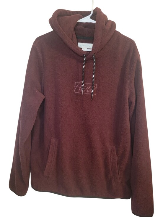 Aeropostale Other - Aeropostale Men's Hooded Fleece Pullover - Deep Wine